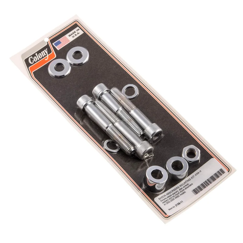 #2158-11 Shock Absorbers Mounting Kit 2002-2005 Harley-Davidson VRSC – Chrome Plated