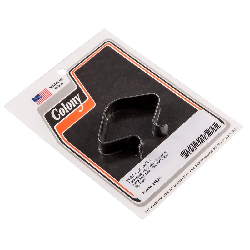 #2489-1 Frame Head Tube Wire Clip 1961-1984 Harley-Davidson Big Twin – Parkerized