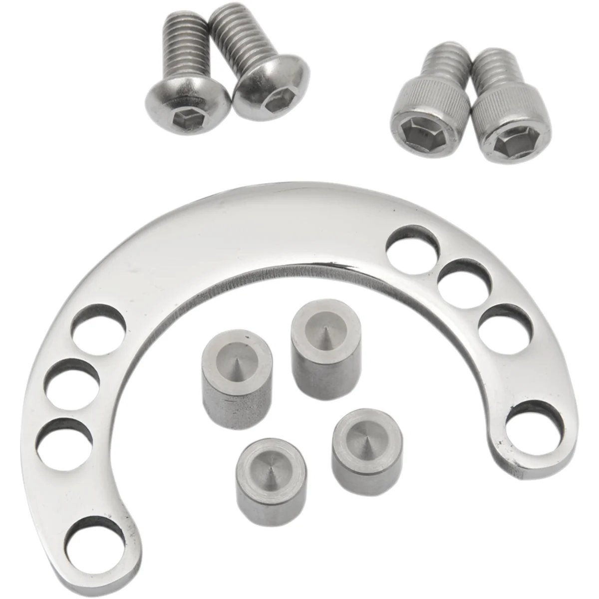 Accutronix Adjustable Triple Tree Fork Stop Kit Adjustable Chrome - TFS125-P For Harley Softail 1989-2017