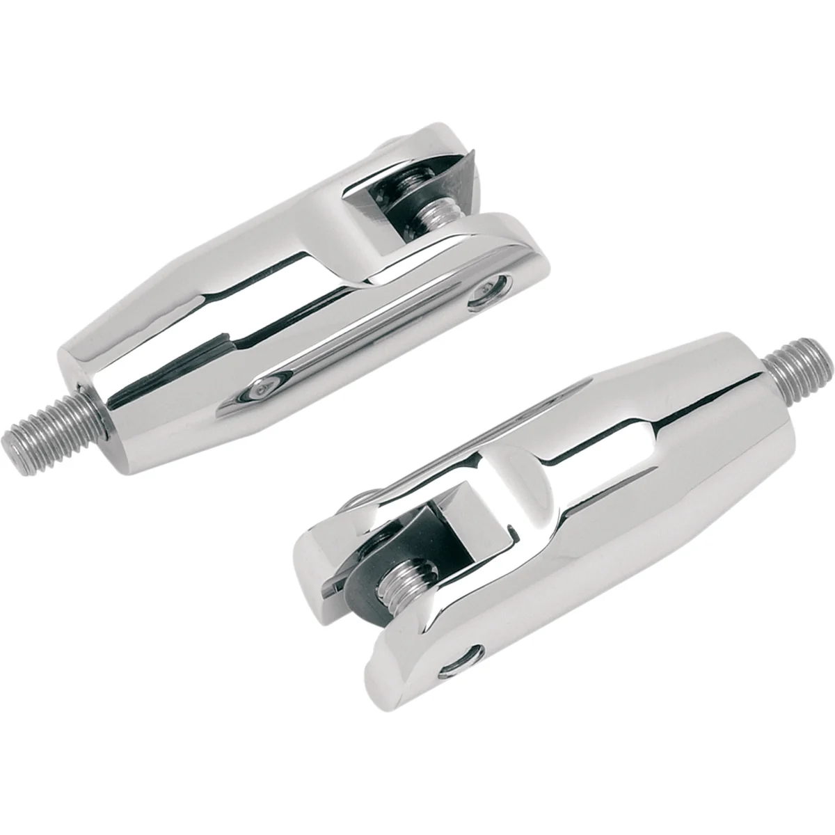 Accutronix Rear Foot Peg Mounts Chrome - FPMT501-C For Harley Touring 1993-2026