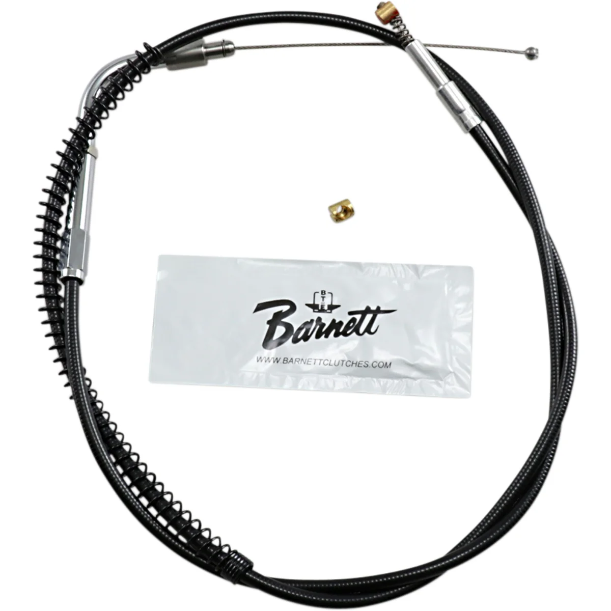 Barnett Black Vinyl Throttle Idle Cable +6" Size 34-1/2" Length - 101-30-40026-06 For Harley Super / Softail / Fat 2006-2017