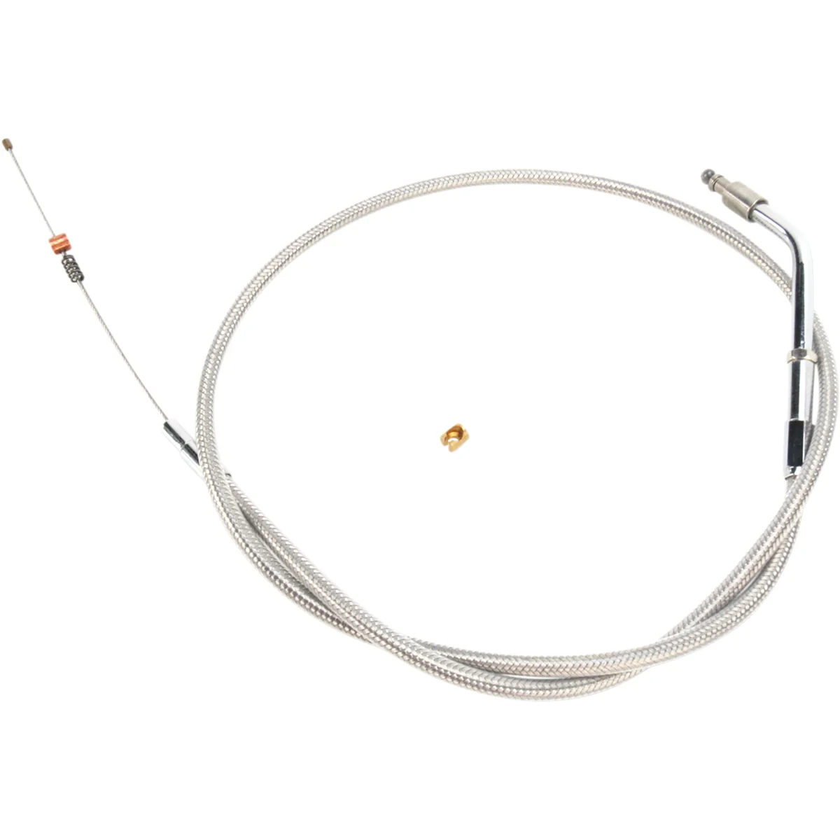 Barnett Stainless Steel Throttle Idle Cable - 102-30-40022 For Harley Sportster 2000-2001