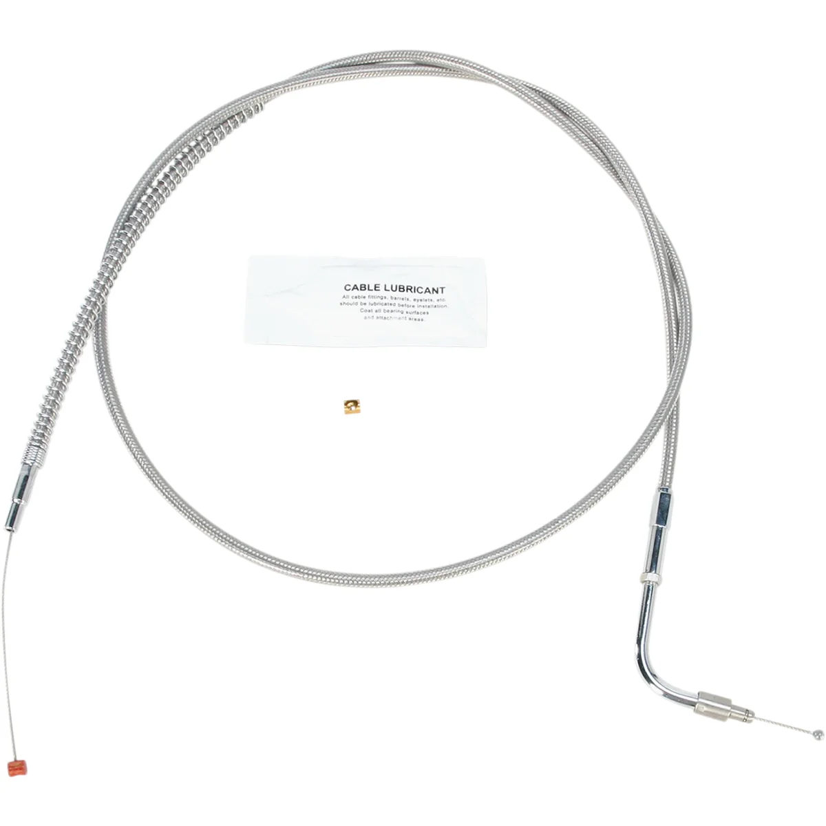 Barnett Stainless Steel Throttle Idle Cable +8" - 102-30-40017-8 For Harley Touring 1996-2001
