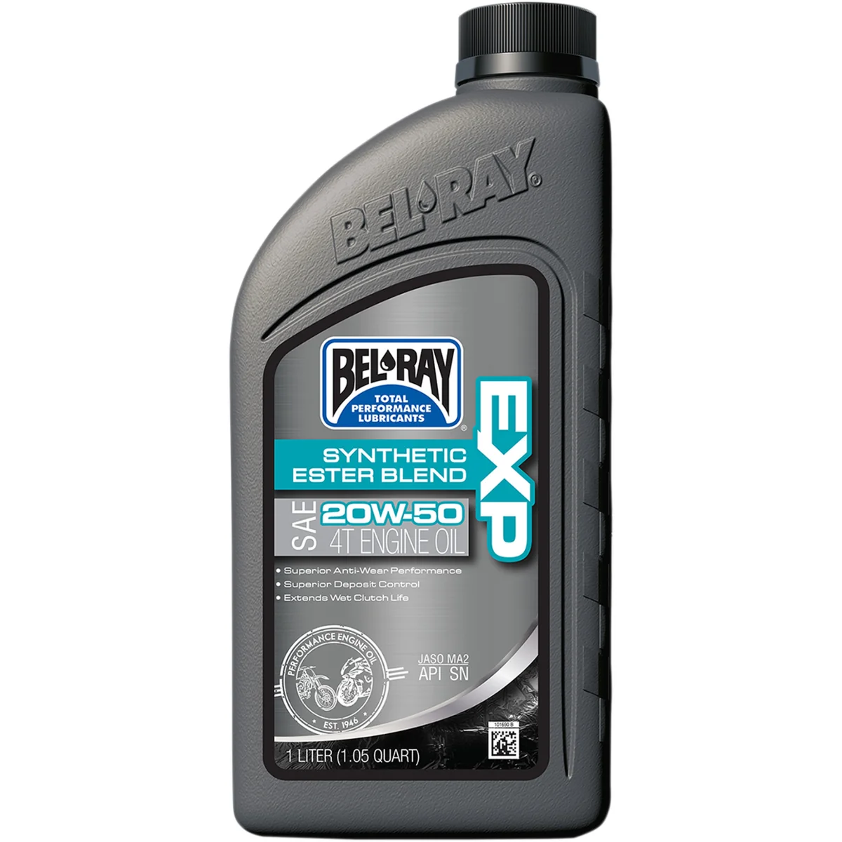 BEL-RAY 3601-0194 99131-B1LW EXP Synthetic Ester Blend 4T Engine Oil EXP Synthetic Blend 4T Oil - 20W-50 - 1L