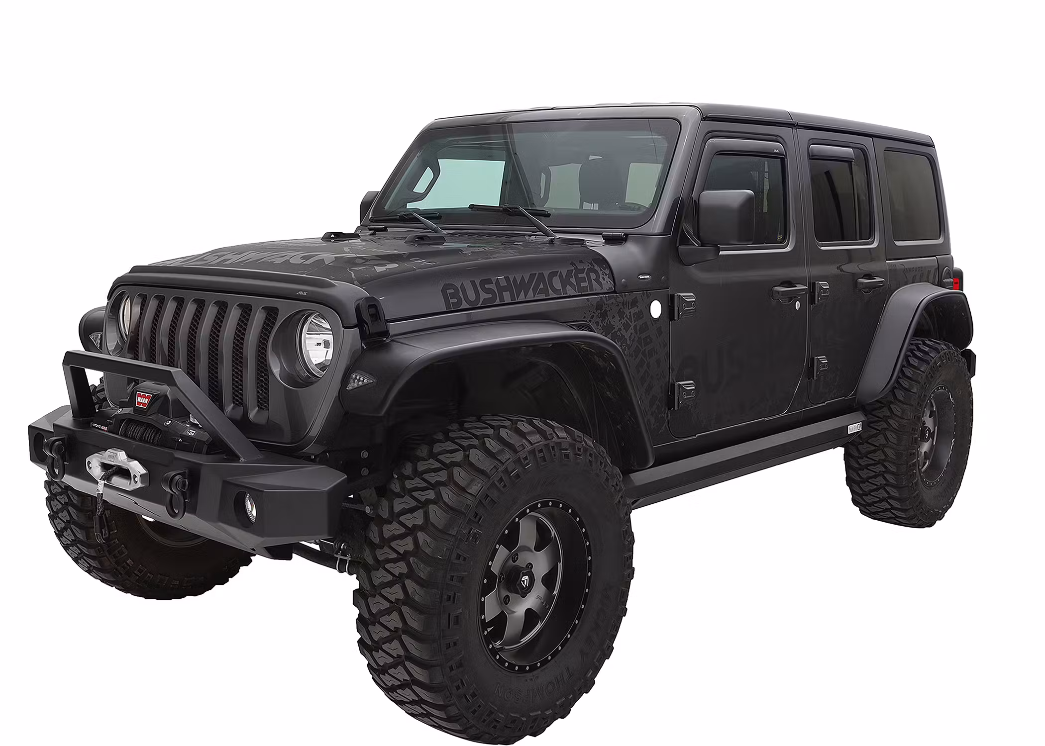 Bushwacker 10923-07 Fender Flares Flat Style 4Pc