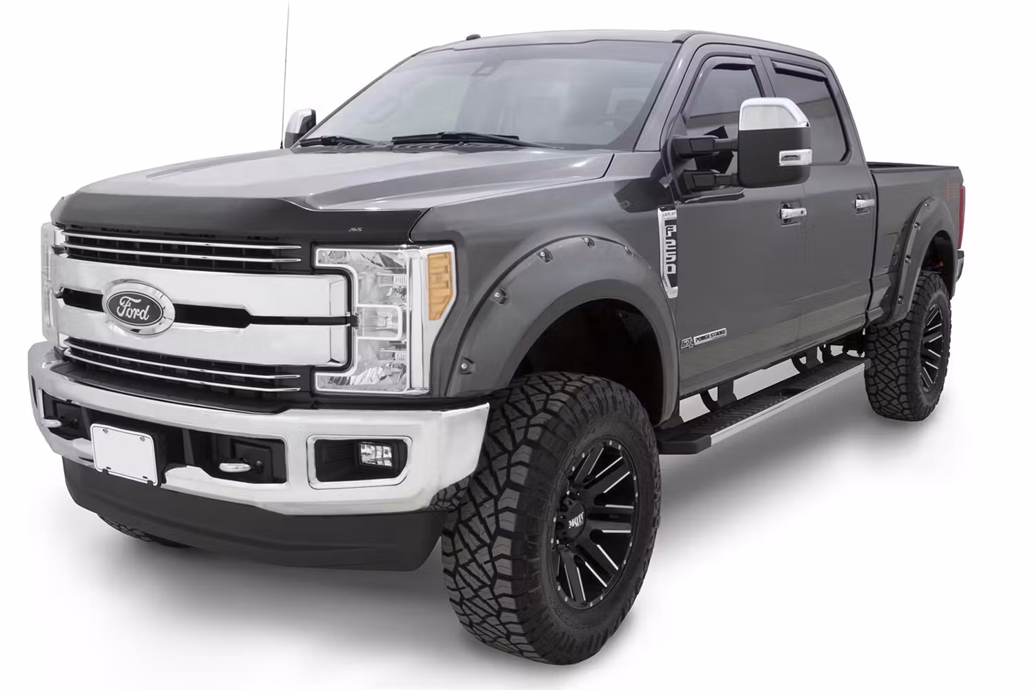 Bushwacker 20942-12 Fender Flares Pocket Style-Color Oxford White Smooth Finish 4 Pc