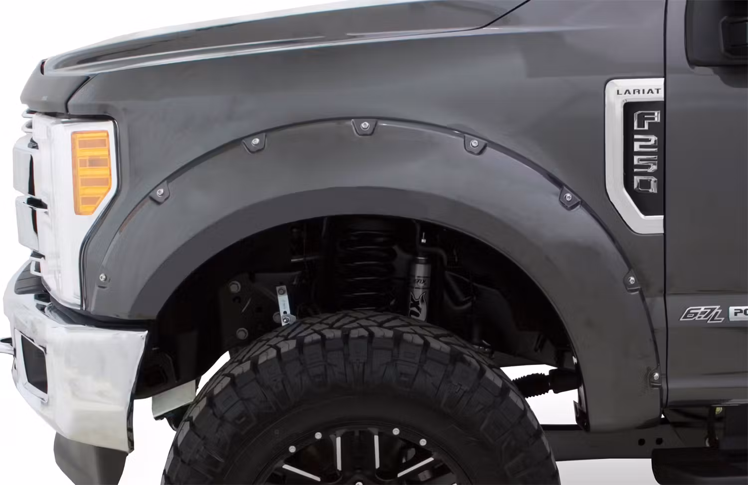 Bushwacker 20945-12 Fender Flares Pocket Style-Color Oxford White Smooth Finish 4 Pc