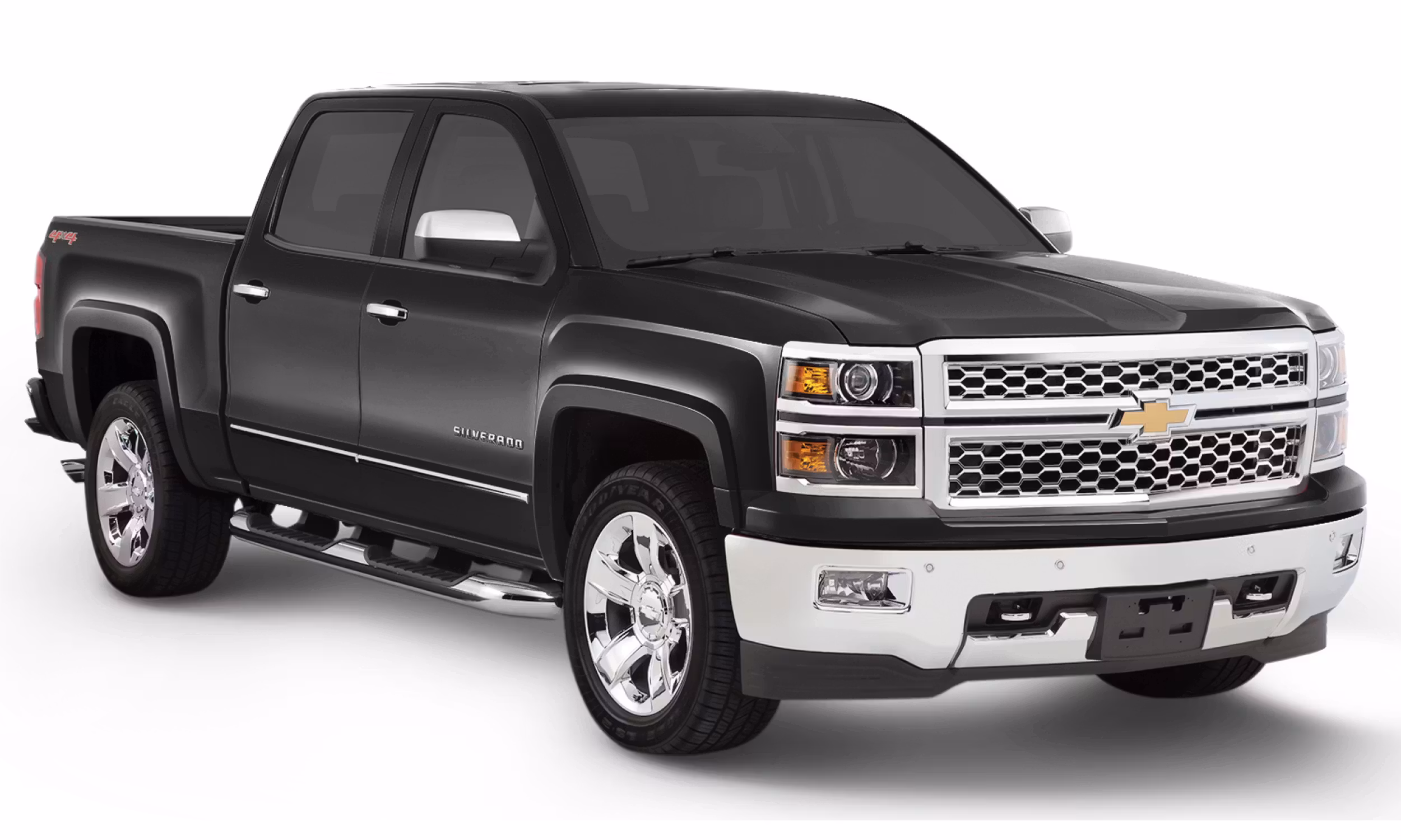 Bushwacker 40956-34 Fender Flares OE Style Color Black Smooth Finish 4 Pc