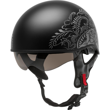 HH-65 Rose Naked Half Helmet