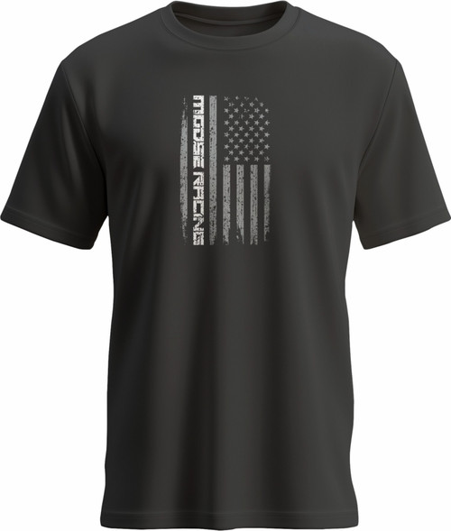 Moose Stars and Stripes Forever Mens Short Sleeve T-Shirt