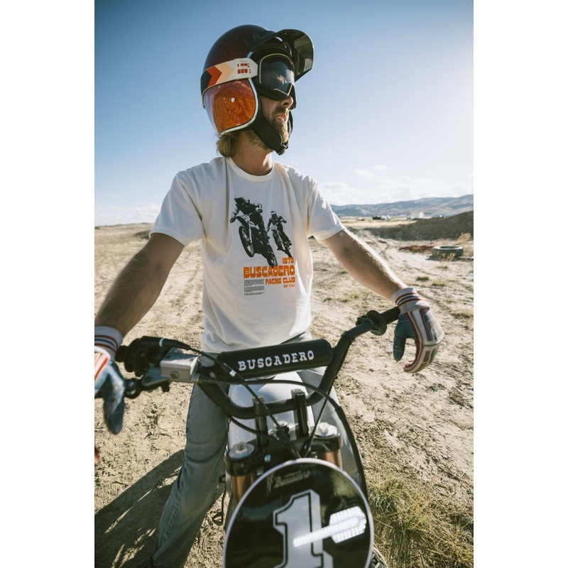 ‘Racing Club’ Natural Lightweight Soft Tee