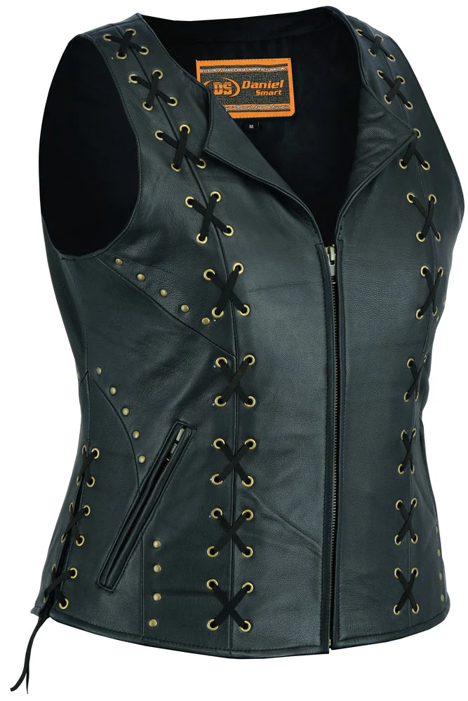 Zyra™ Women's Leather Motorcycle Vest